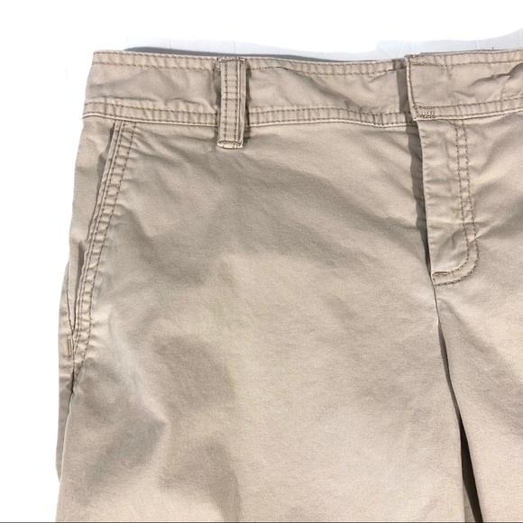 Caslon Beige Mid Rise Stretch Bermuda Shorts - Picture 2 of 8